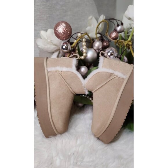 Koolaburra by UGG Koola Ultra Mini Platform Sand Boots Size 10 - Picture 3 of 14